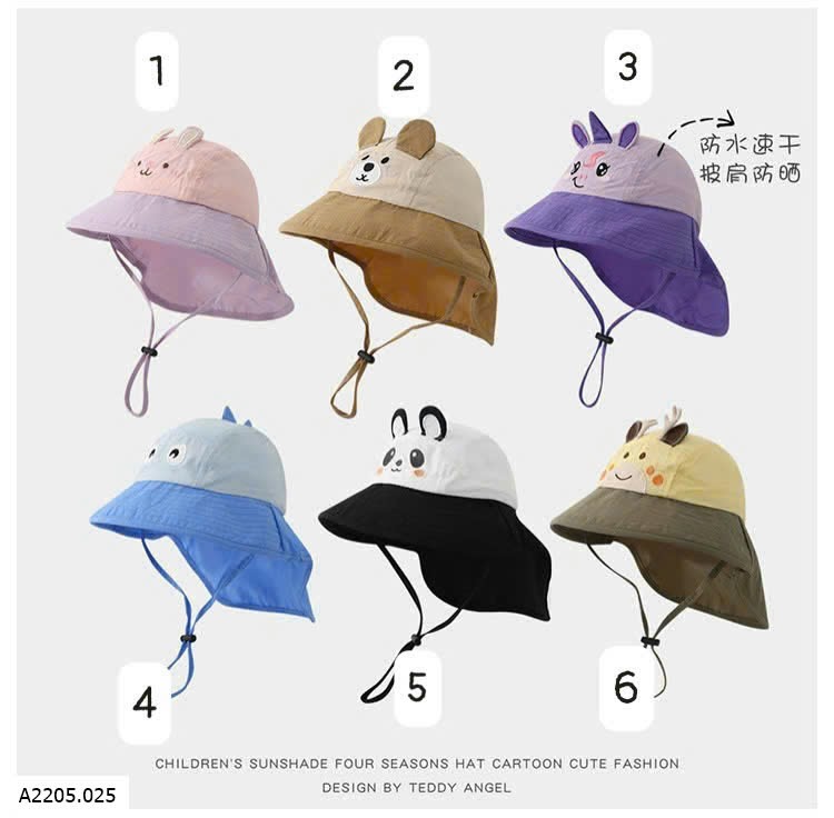 MŨ CHỐNG NẮNG DỄ THƯƠNG CHO BÉ Sỉ 72k