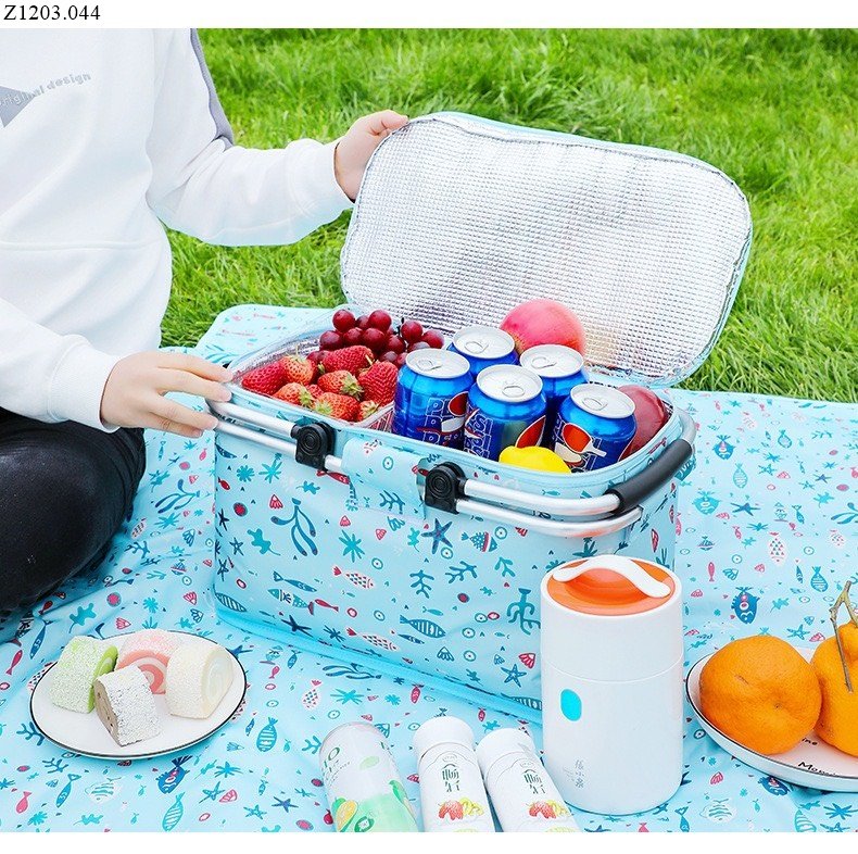 GIỎ ĐỪNG ĐỒ PICNIC CÁCH NHIỆT Sỉ 90k/chiếc