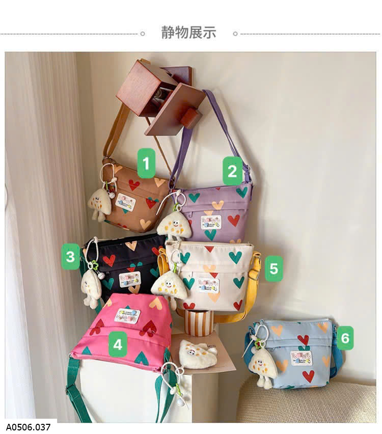 TÚI XÔ ĐEO CHÉO HỌA TIẾT BG Sỉ 94k 