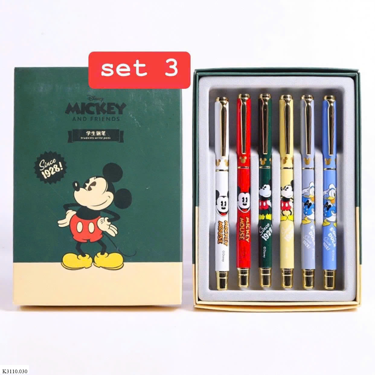 HỘP 6 BÚT MỰC DISNEY CHO BÉ     Sỉ 109k