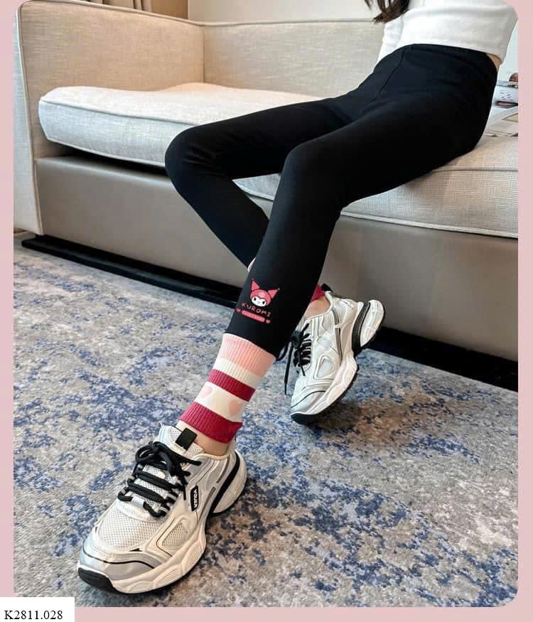 QUẦN LEGGING KUROMI BÉ GÁI      quần thường : 49k có lót : 77k