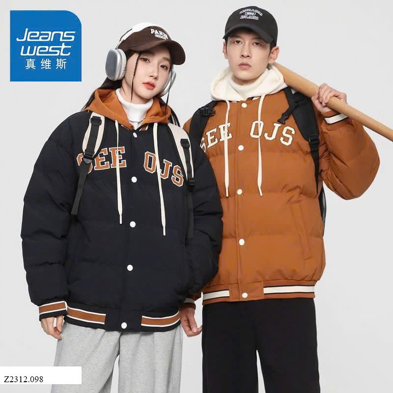 Áo phao mũ hoodie lót nỉ  nhà JEANSWEST    Sỉ 315k