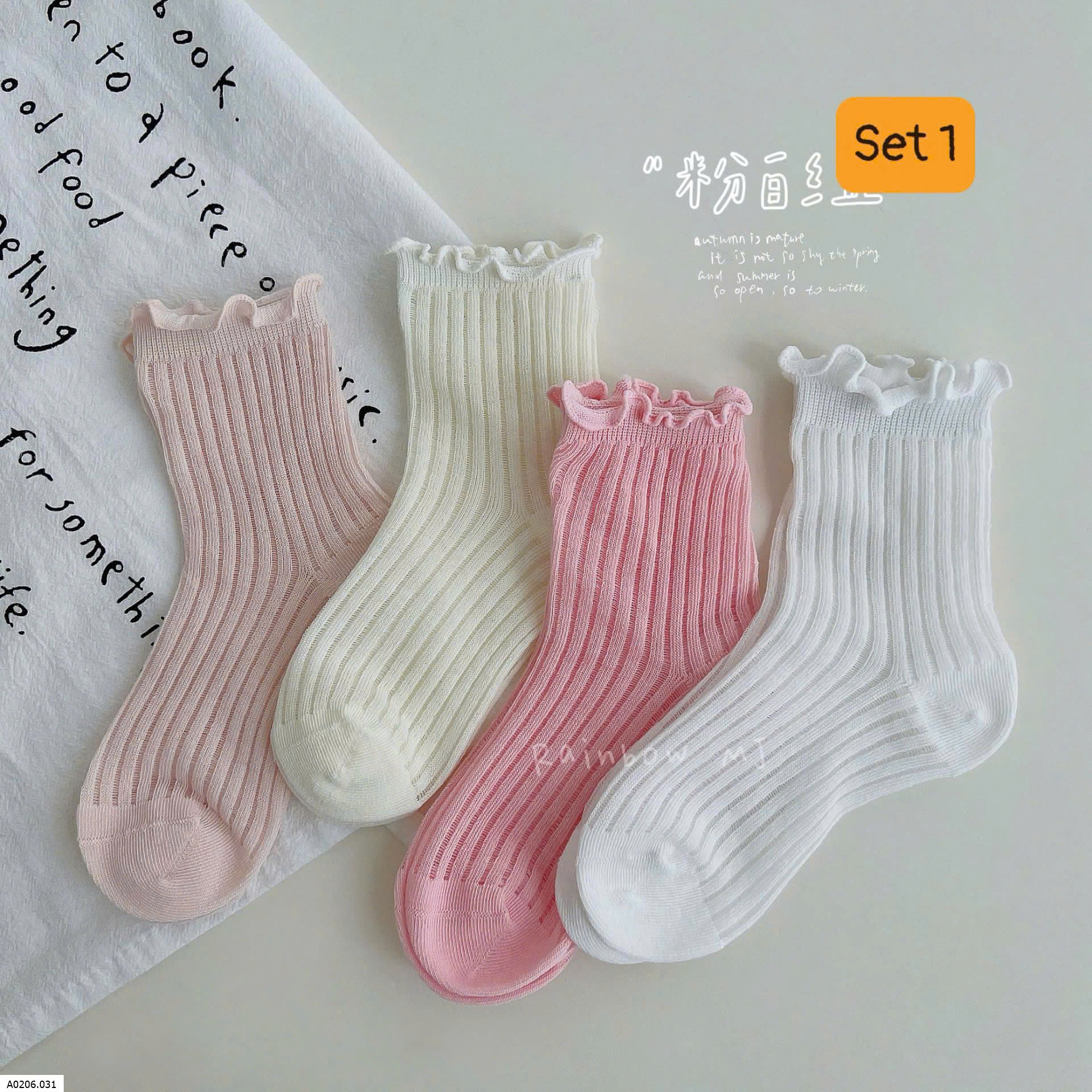 SET 4 ĐÔI TẤT CHO BÉ    Sỉ giá 68k/set