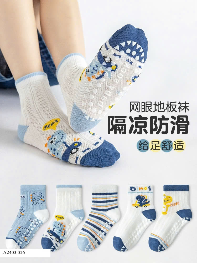 SET 5 ĐÔI TẤT THOÁNG KHÍ CHO BÉ    Sỉ 65k/1 set 5 đôi mix