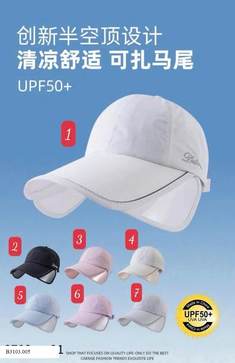 MŨ LƯỠI TRAI CHỐNG NẮNG CHO NỮ  Sỉ 55k