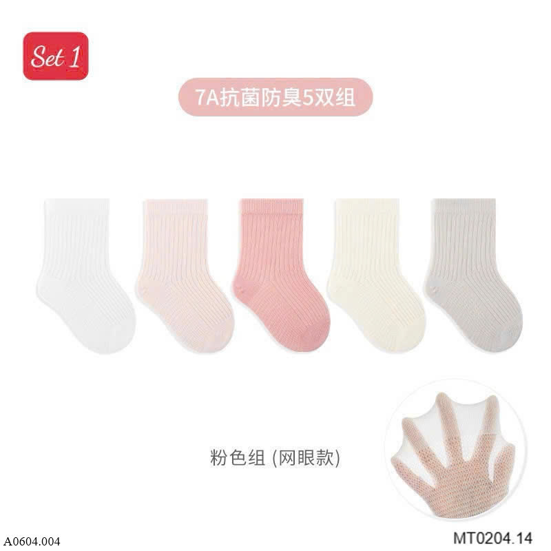 SET 5 ĐÔI TẤT LƯỚI THOÁNG KHÍ Sỉ 74k/ 1 sét 5 đôi