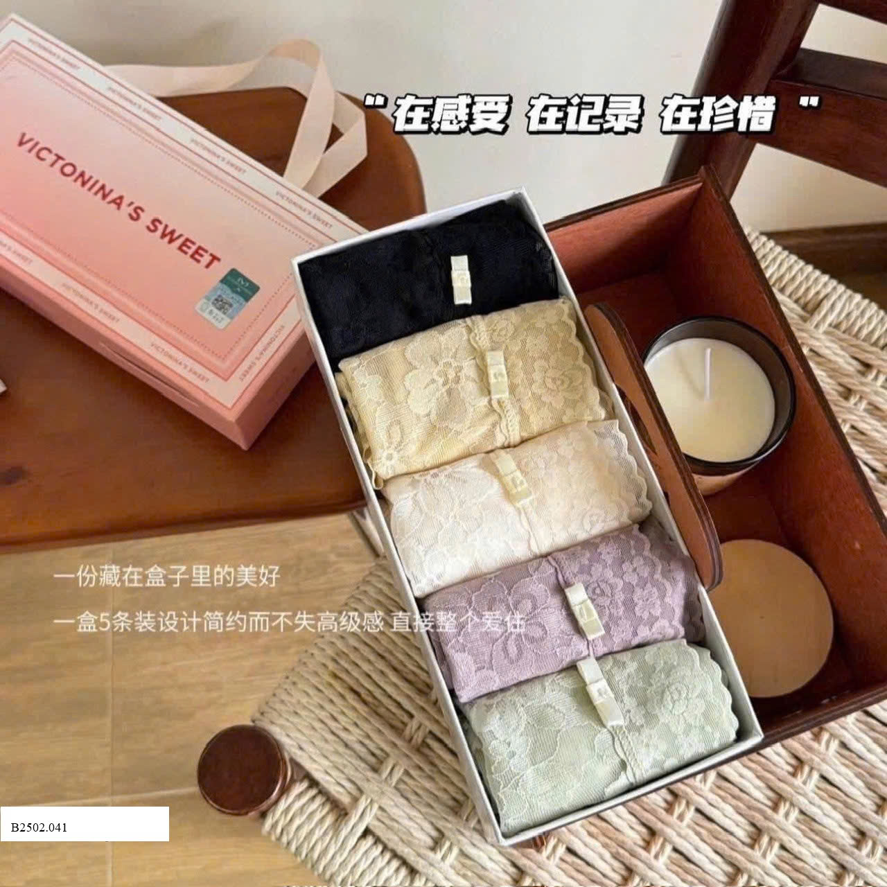 QUẦN LÓT REN NỮ    Sỉ 115k/ 1 sét 5c mix