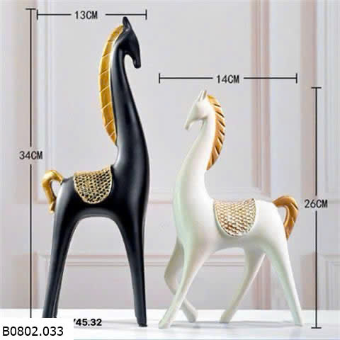 Đôi ngựa composite cao cấp  Sỉ 160k/1 set