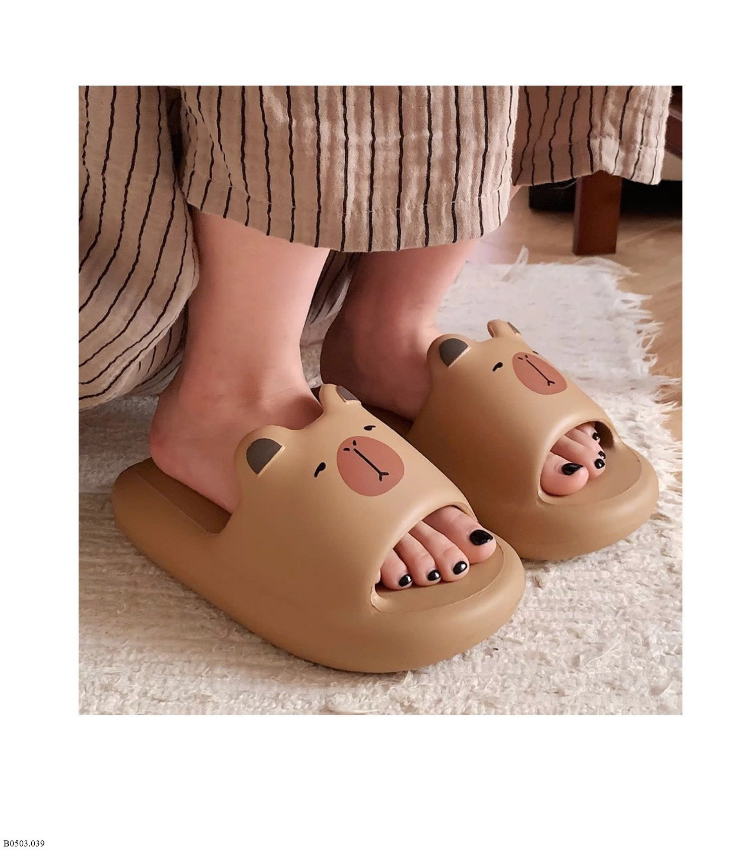 DÉP LÊ QUAI NGANG CAPYBARA  Sỉ 125k