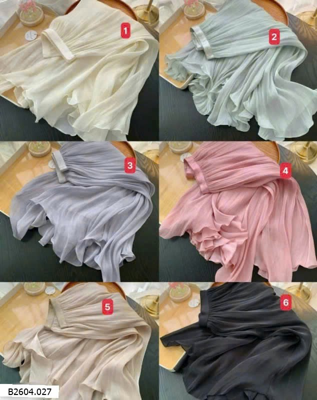  CHÂN VÁY VOAN TƠ CHO NỮ Sỉ 165k