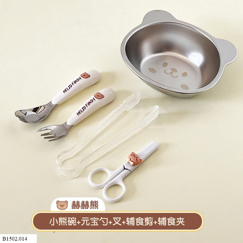SET 5 MÓN DỤNG CỤ ĂN UỐNG CHO BÉ   Sỉ 110k/ 1 sét 5 món