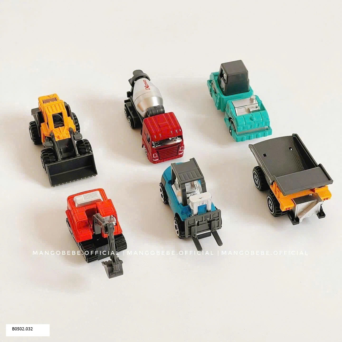 SET 6 XE HỢP KIM CÔNG TRƯỜNG MINI TRUCK POWER  Sỉ 87k/1 set 