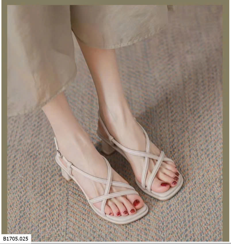 SANDAL CAO GÓT QUAI MẢNH CHO NỮ Sỉ 170k