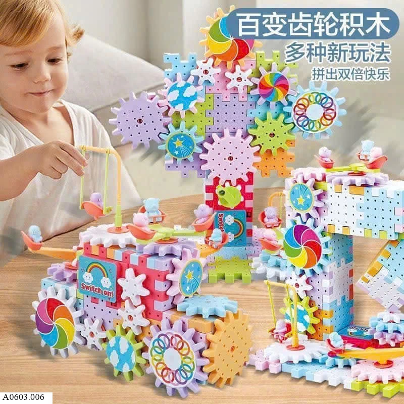 Lego bánh răng chuyển động Bộ 83 chi tiết: 48k Bộ 249 chi tiết: 110k