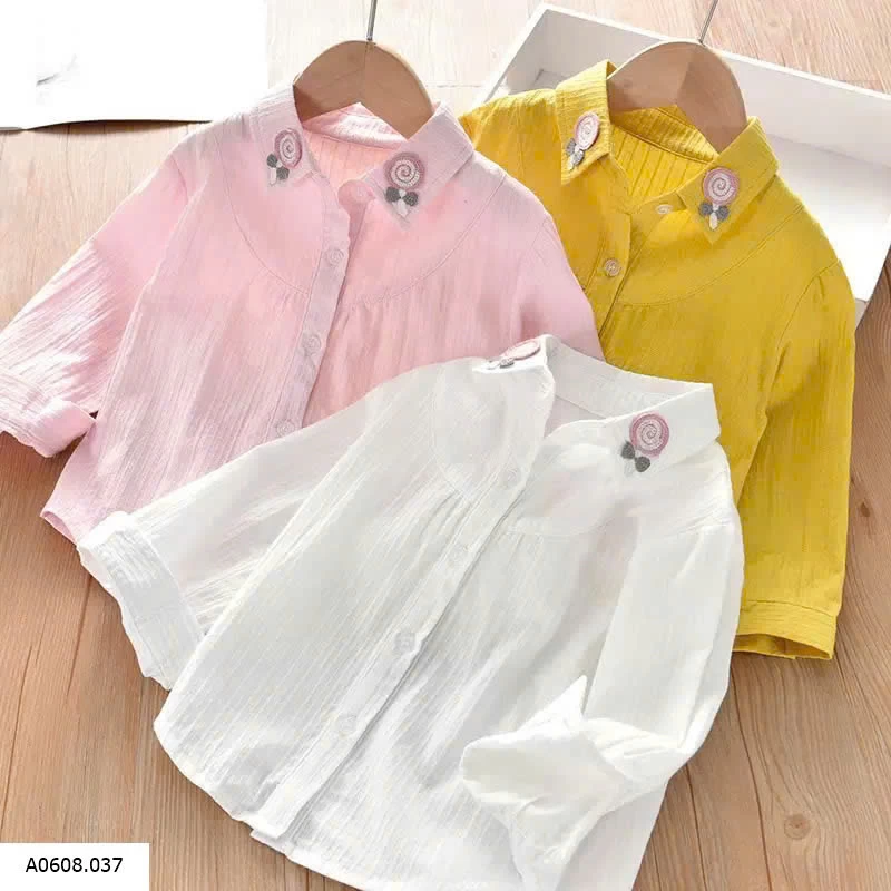 ÁO SƠ MI DÀI TAY CHO BÉ GÁI    Sỉ 120k