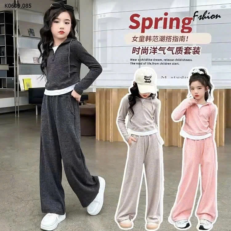 BỘ BÉ GÁI CÓ MŨ  Sỉ 157k/1 set 