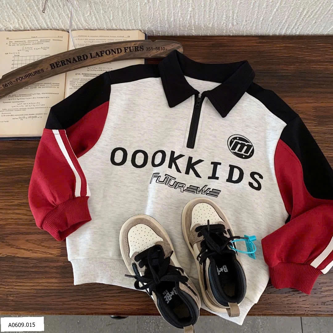 ÁO NỈ THỂ THAO OOOKKIDS    Giá sỉ 166k