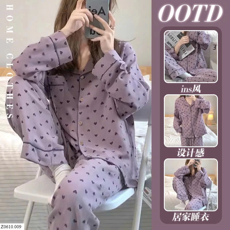 PIJAMA MẶC NHÀ CHO NỮ   Sỉ 89k