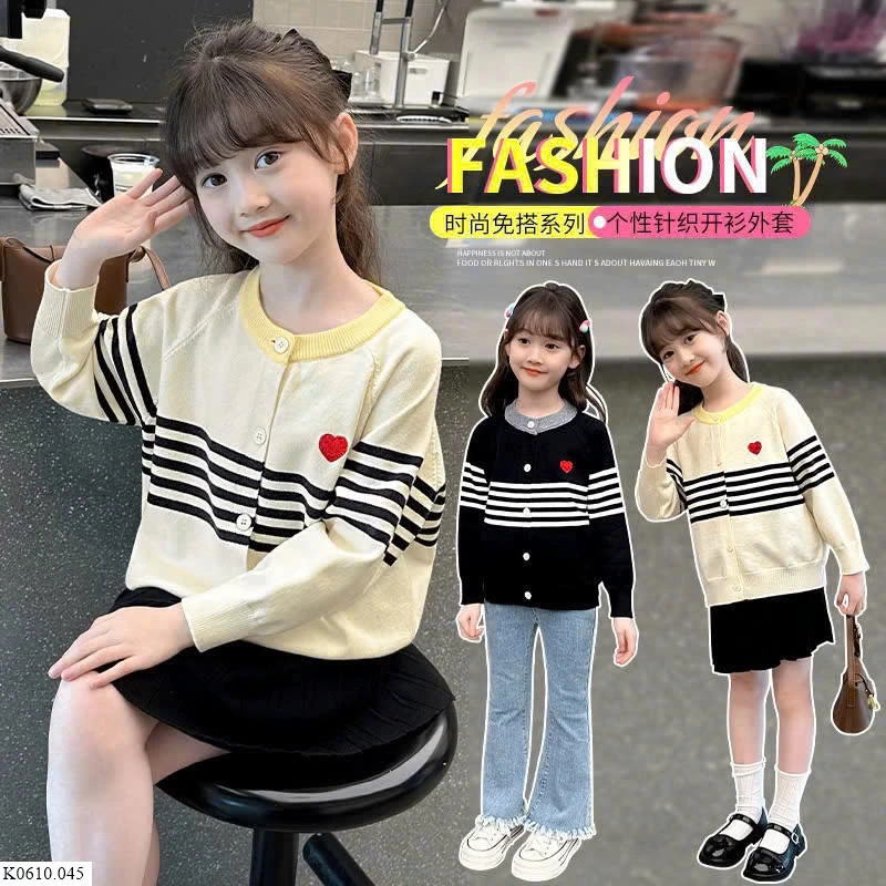 CARDIGAN LEN  THÊU TIM  Sỉ 130k