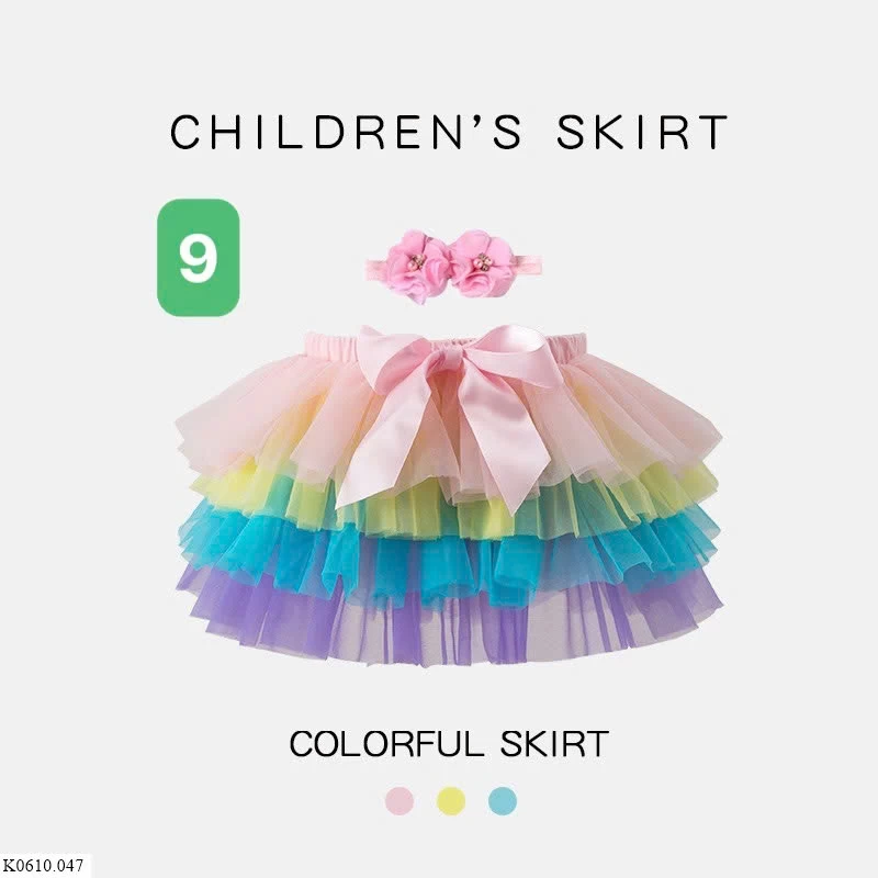 CHÂN VÁY TUTU CHO BÉ GÁI CHILDREN'S SKIRT   Sỉ 102k