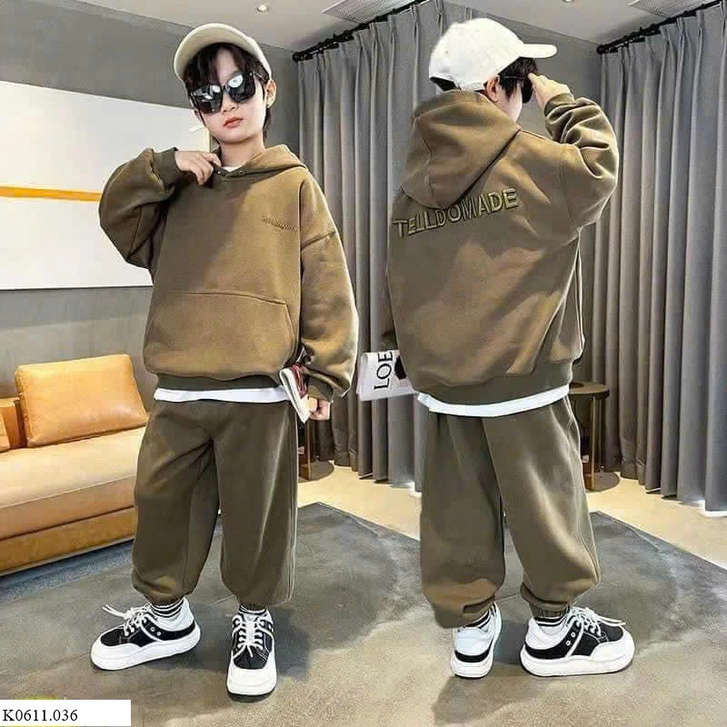 BỘ NỈ HOODIE CHO BÉ TRAI Sỉ 150k