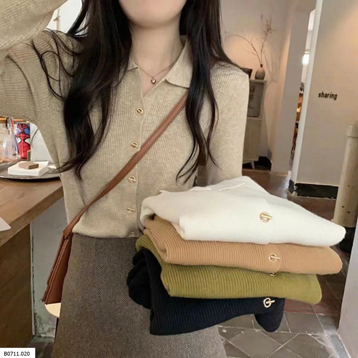 ÁO LEN CỔ V  Giá sỉ 100k