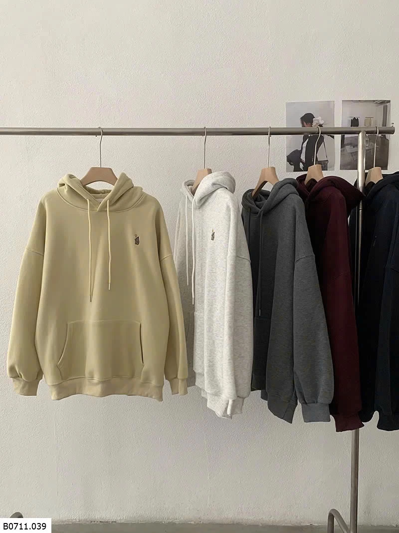 ÁO HOODIE THÊU GẤU CHO NỮ   Giá sỉ 265k