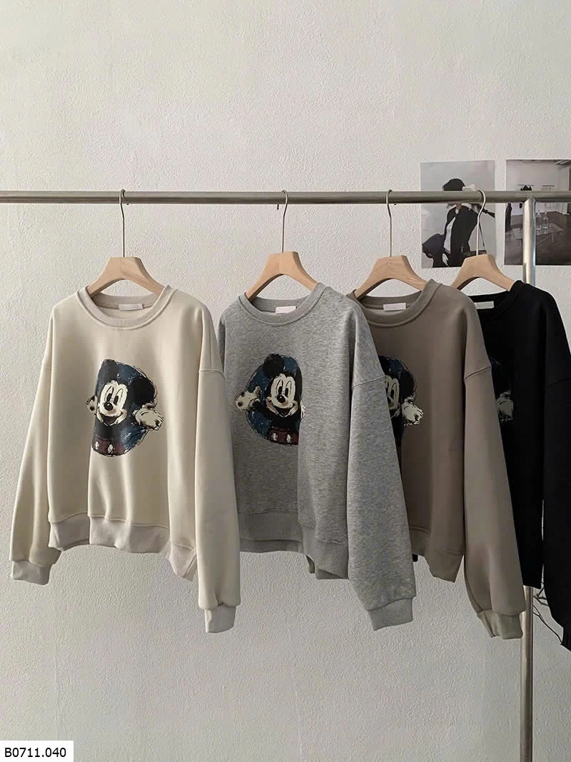 ÁO NỈ MICKEY CHO NỮ  Giá sỉ 184k