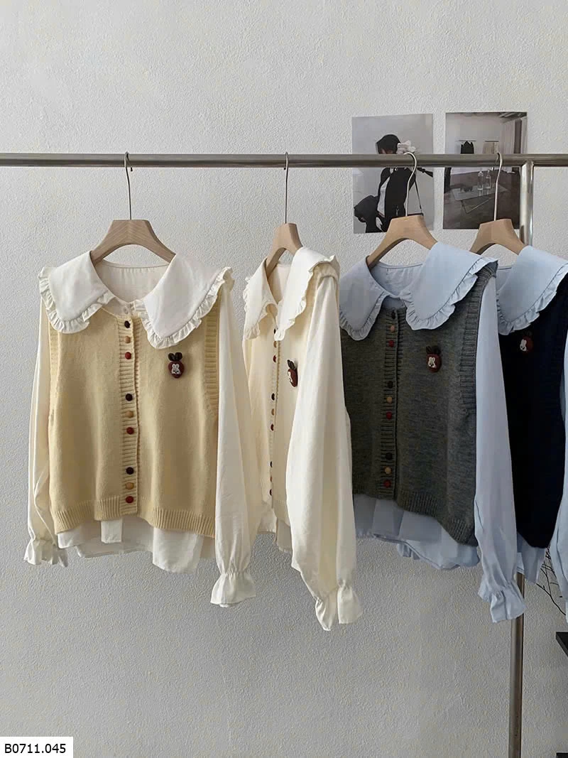 ÁO SƠ MI MIX GILE NỮ  Giá sỉ 200k