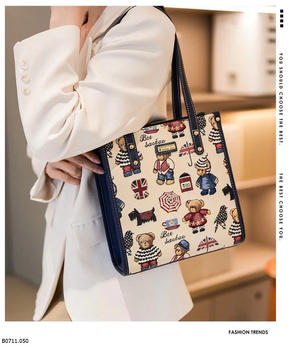 TÚI ĐEO VAI BẢN CHỮ NHẬT BEIBAOBAO  Giá sỉ 227k