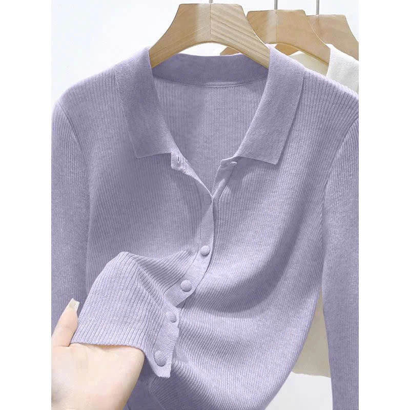 ÁO LEN TĂM CỔ POLO CHO NỮ SỈ 120K