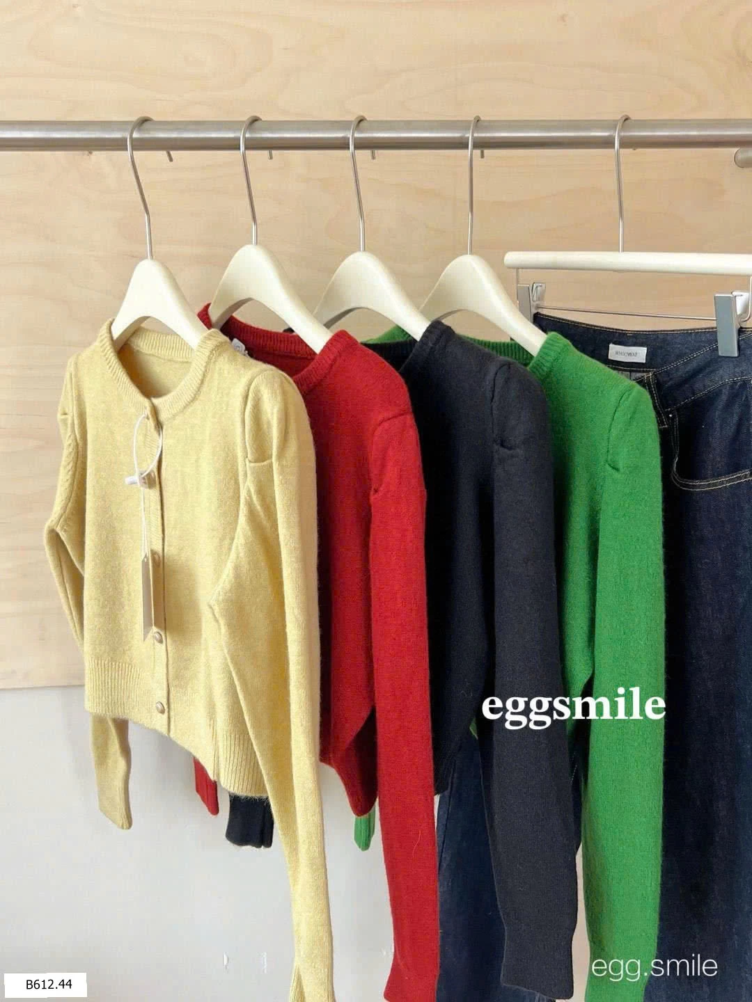 ÁO LEN CARDIGAN KIỂU CHO NỮ EGGSMILE   Giá sỉ 140k