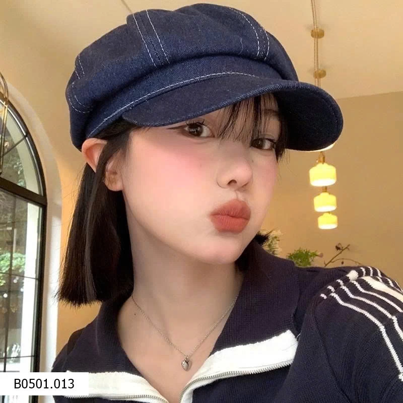 MŨ BERET JEANS Giá sỉ 60k