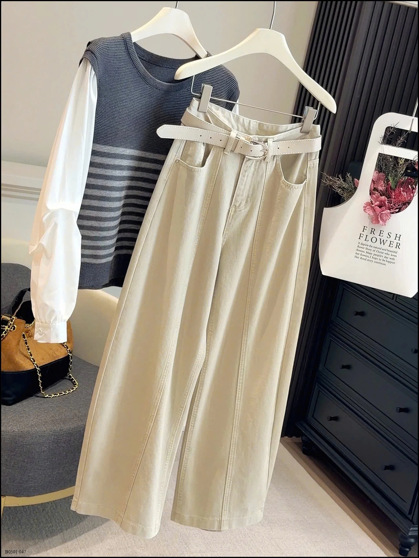 QUẦN JEAN ỐNG RỘNG CHO NỮ ANNA   Giá sỉ 315k