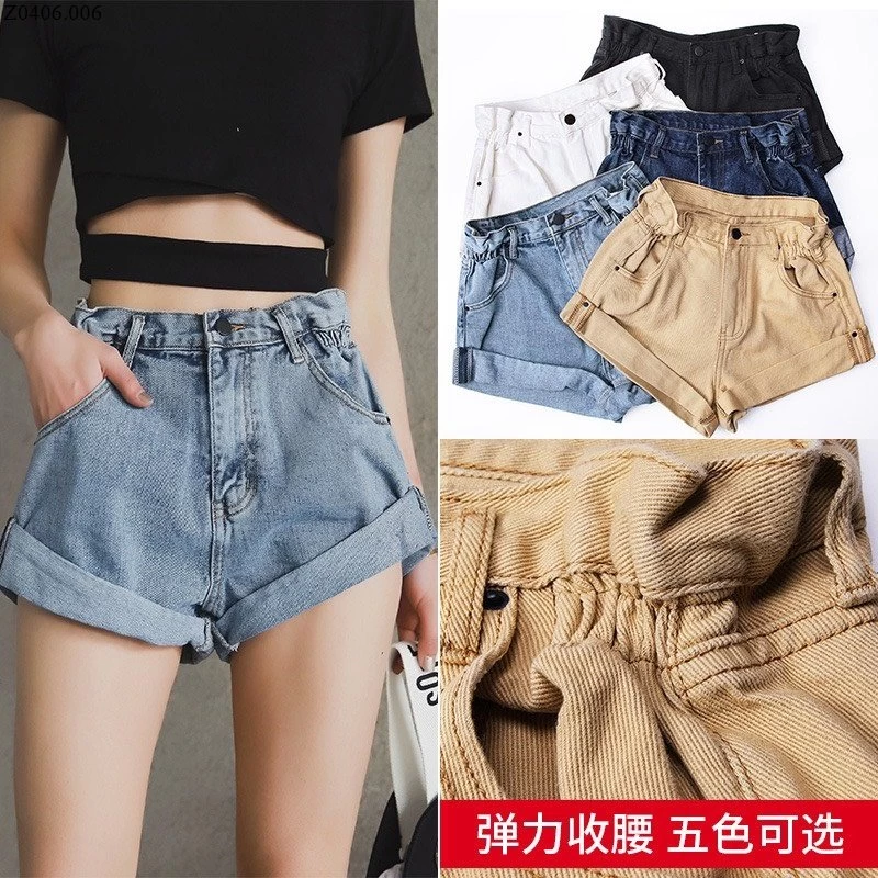 QUẦN SHORT JEANS XẮN GẤU CHO NỮ Si 134k