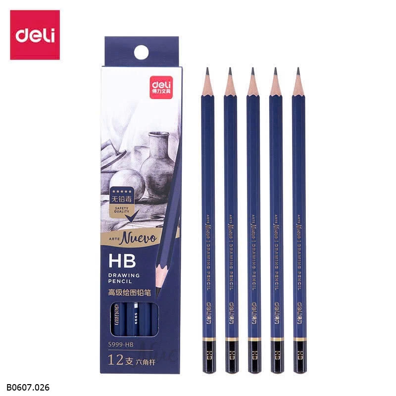 HỘP 12C BÚT CHÌ DELI Sỉ 41k