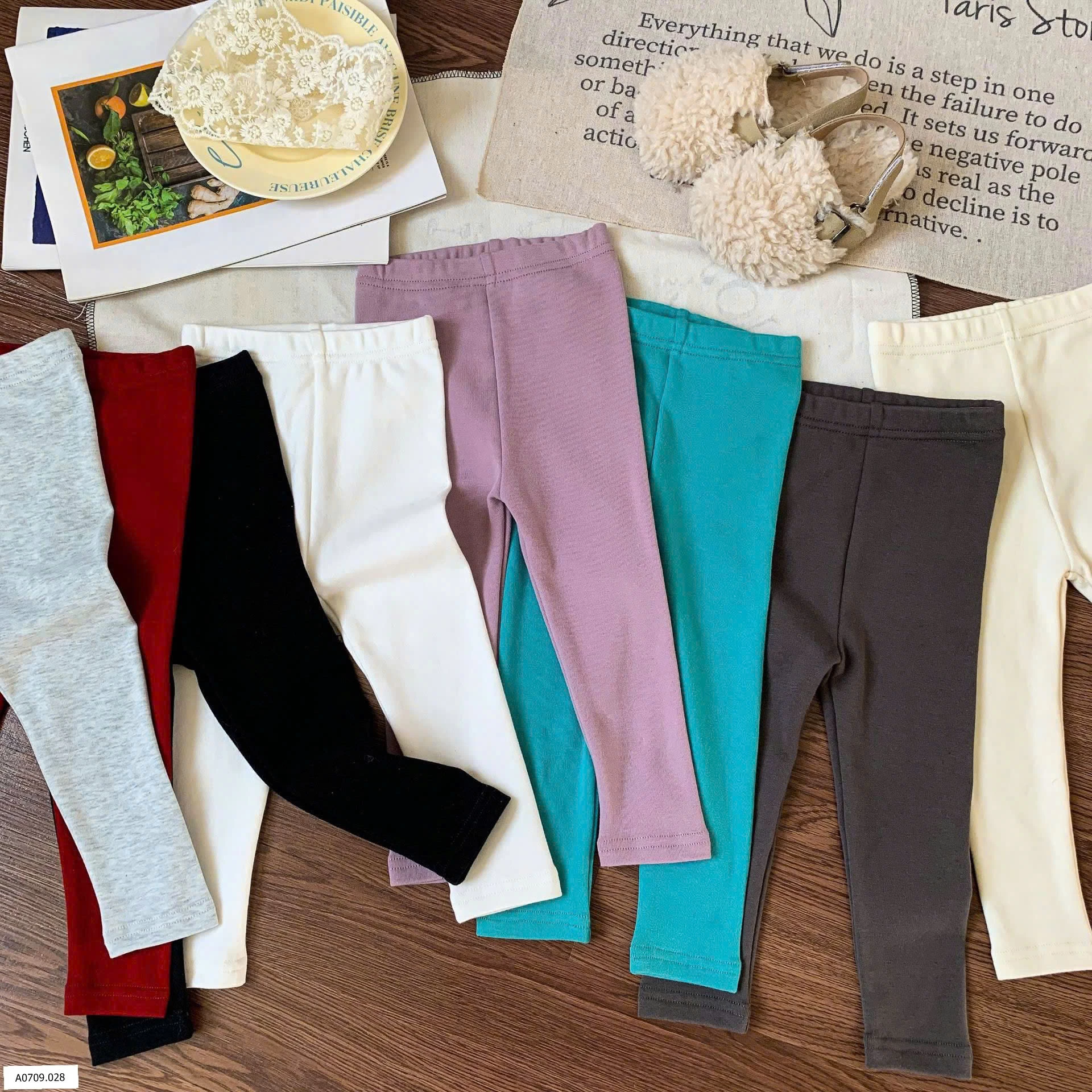 QUẦN LEGGING TRƠN MÀU BG   Giá sỉ 85k