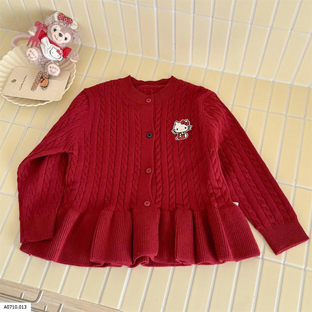 ÁO LEN ĐỎ KITTY    Giá sỉ 155k
