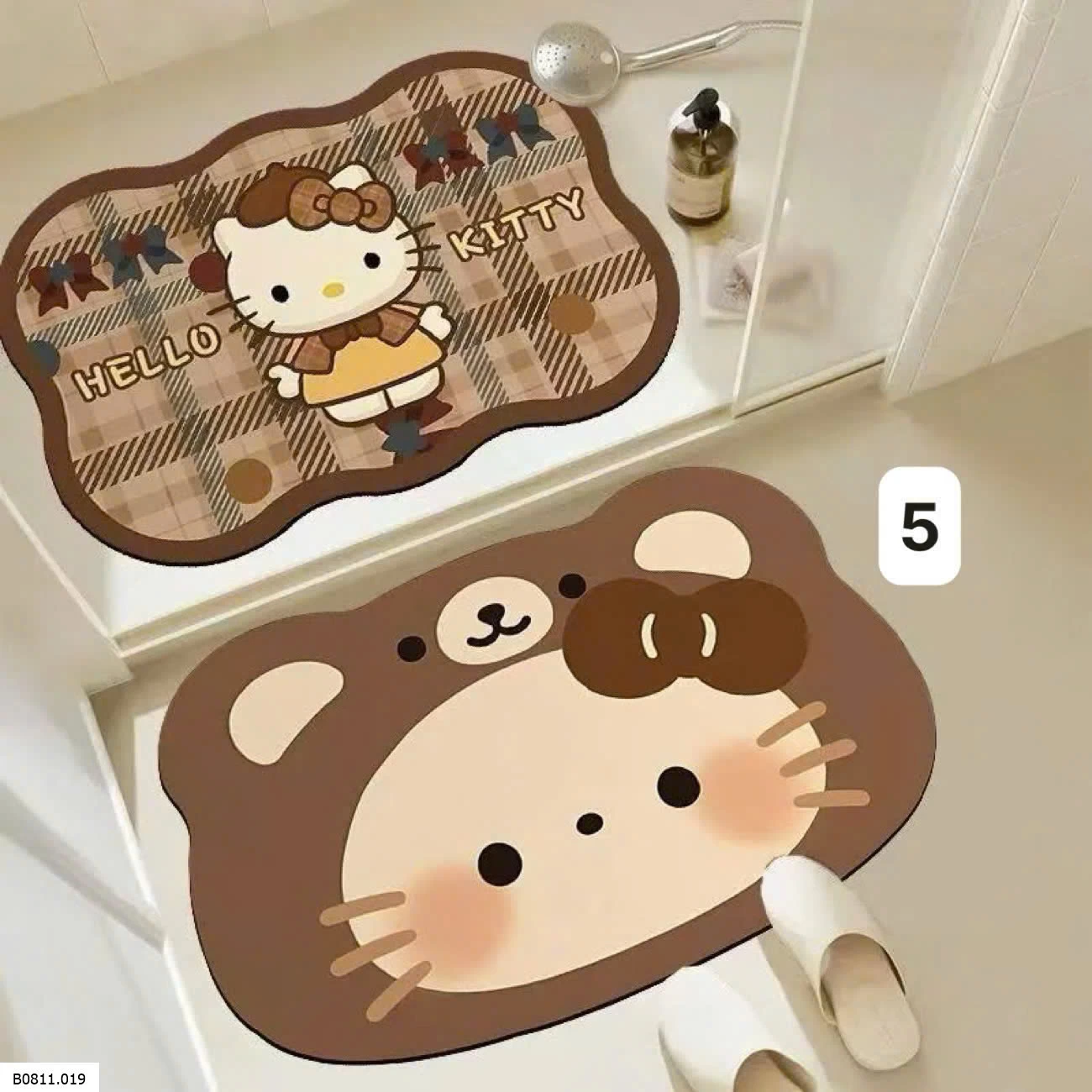 Set 2 thảm lau chân hoạt hình dễ thương  Giá sỉ 49k/1 cặp 2c mix sẵn như hình