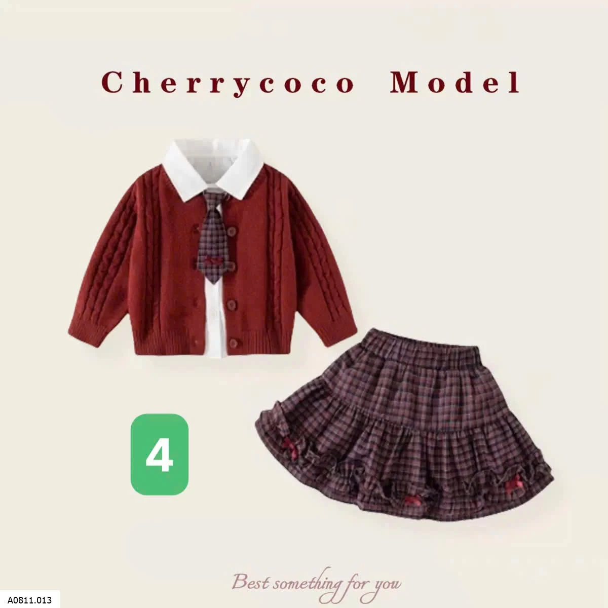 SET LEN NỮ SINH CHERRYCOCO  Giá sỉ số 1,2,3: 340k  số 4,5: 345k 