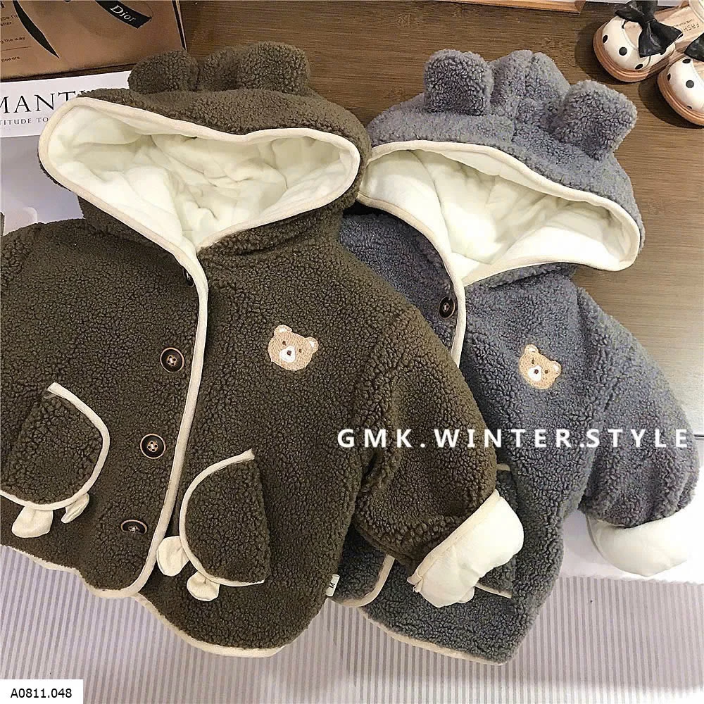 ÁO KHOÁC LÔNG TAI GẤU  Giá sỉ 235k