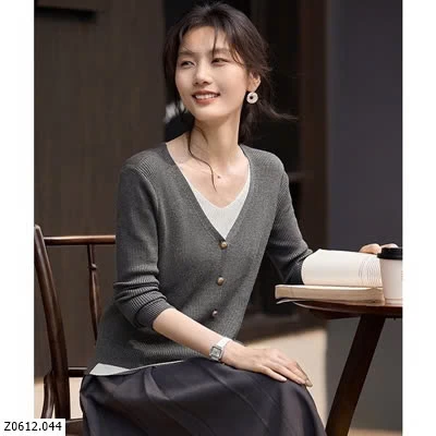 ÁO CARDIGAN DỆT KIM GIẢ 2 MẢNH CHO NỮ  Sỉ 125k