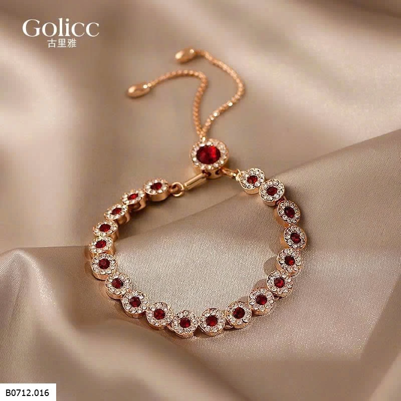 VÒNG TAY ĐÁ ĐỎ GOLICC  Giá sỉ 120k