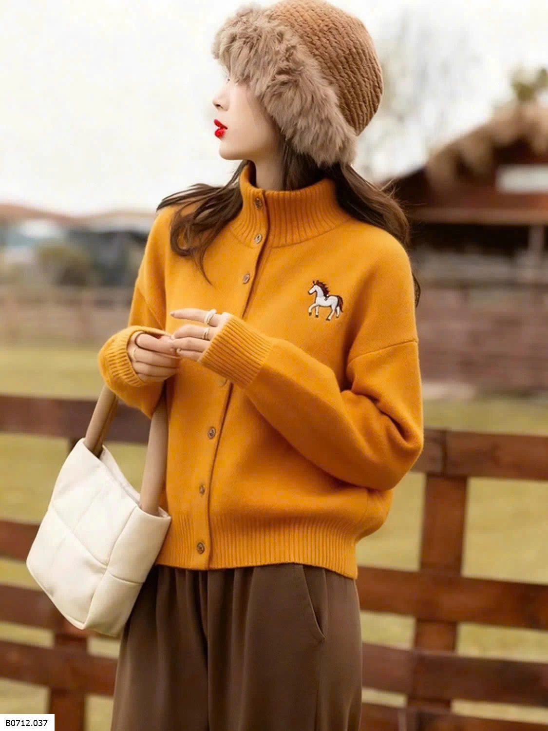  ÁO LEN CÀI CÚC NỮ  Giá sỉ 230k