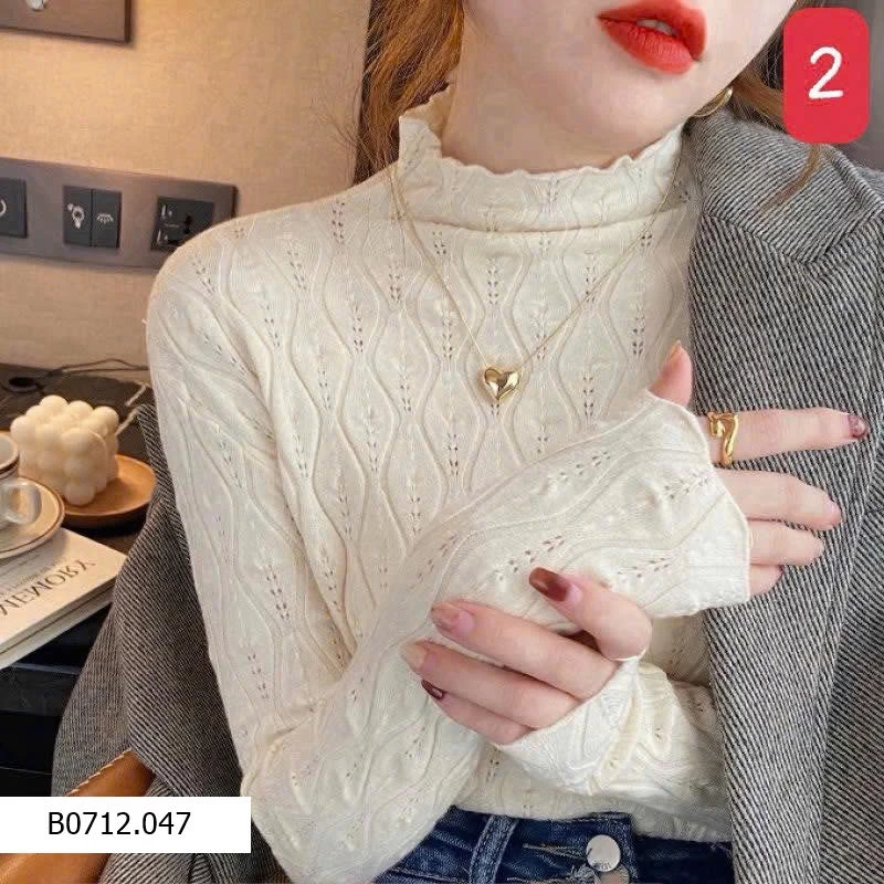 Áo len cổ bèo   Giá sỉ 80k