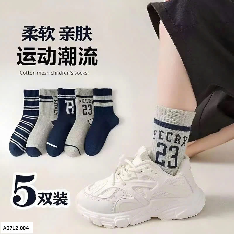 SET 10 ĐÔI TẤT COTTON TRẺ EM  Giá sỉ 70k/s