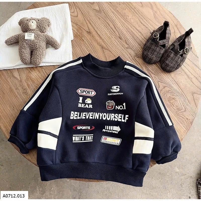 ÁO NỈ HÌNH IN CÁ TÍNH BT  Giá sỉ 175k