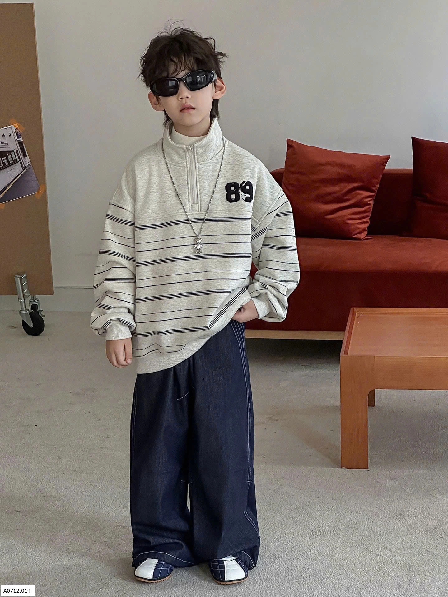 ÁO NỈ KẺ SỐ 89 LÓT NỈ & JEANS SUÔNG  Giá sỉ - áo  sz 90-140  #215k sz 150-160  #235k - quần  sz 90-140  #165k sz 150 : #185k