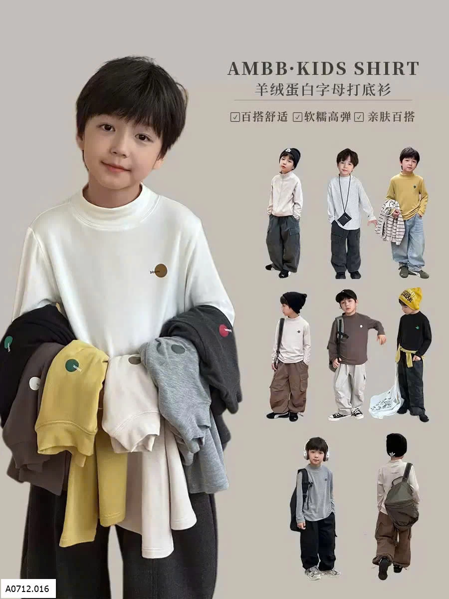 ÁO GIỮ NHIỆT CHO BÉ AMBB   Giá sỉ Sz 90-150 #120k Sz 160 #130k Sz 170 #145k