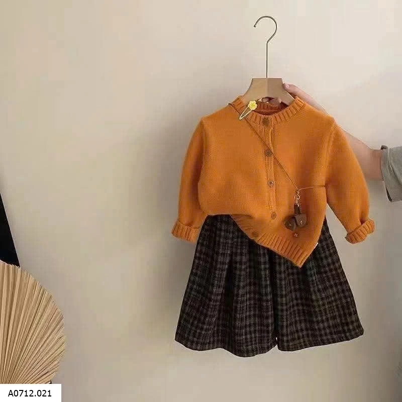 SET VINTAGE CAM TONE HÀN BG   Giá sỉ  Áo len 145k; quần váy: 115k